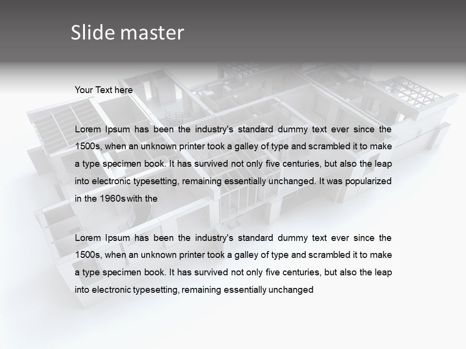 Housing Project Office White PowerPoint Template