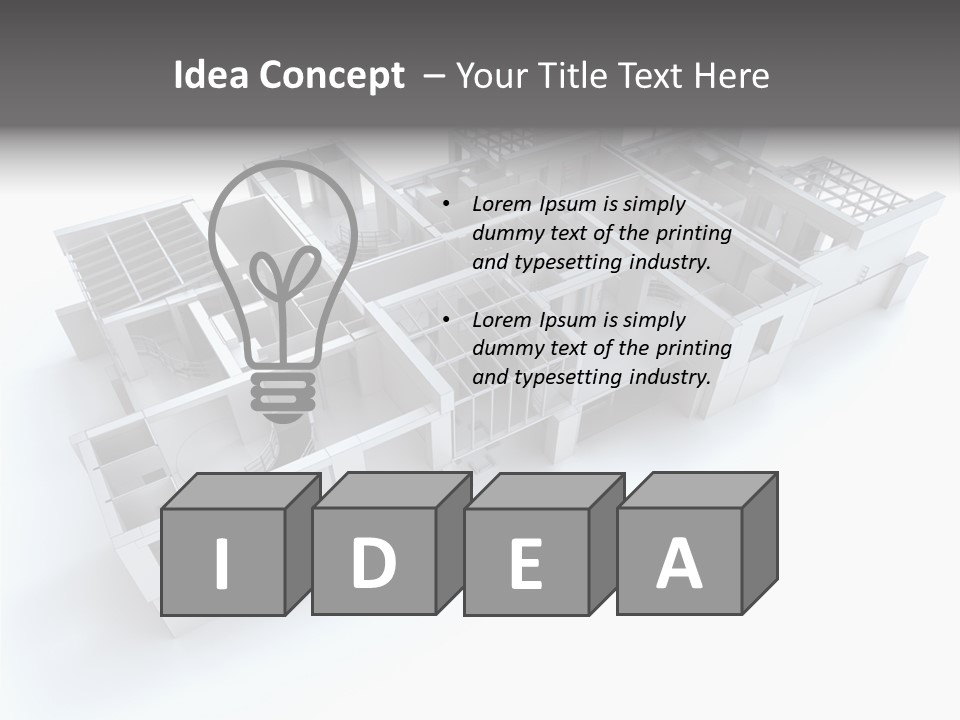 Housing Project Office White PowerPoint Template