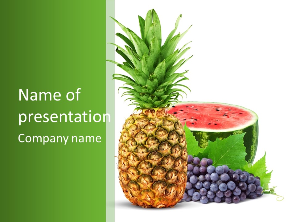 Dessert Lifestyle Raw PowerPoint Template