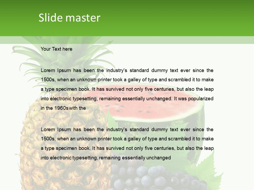 Dessert Lifestyle Raw PowerPoint Template