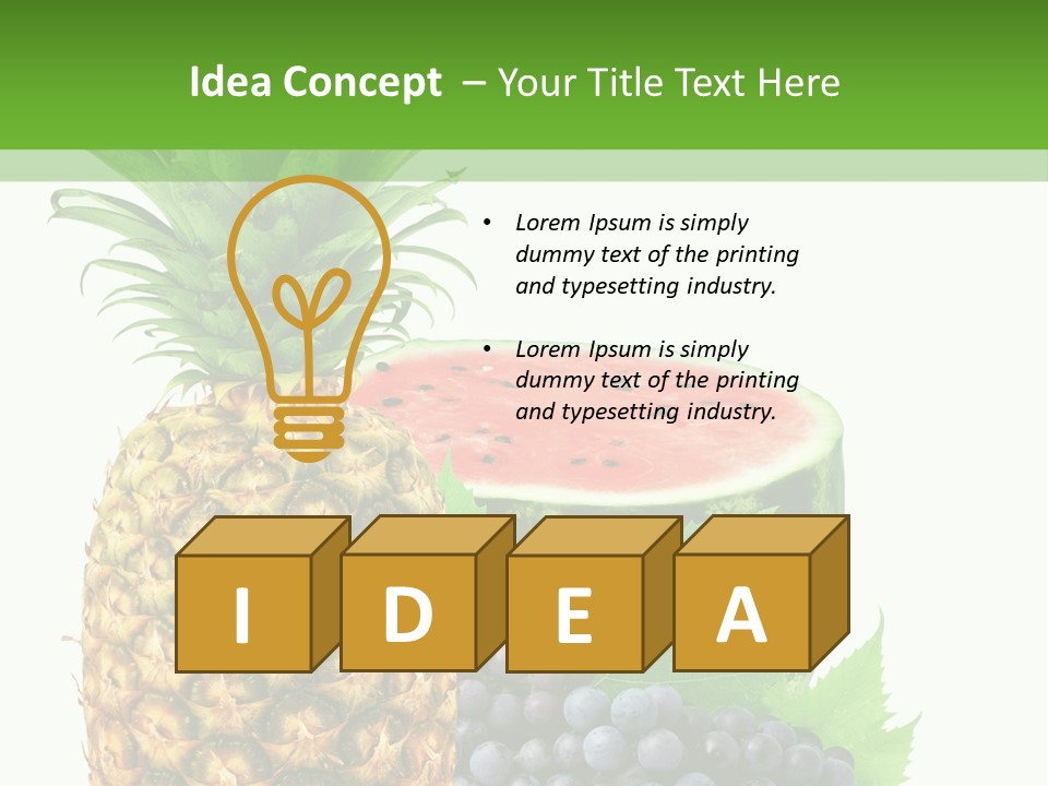 Dessert Lifestyle Raw PowerPoint Template