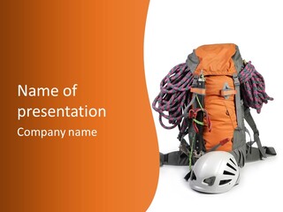 Alpinism Sport Gear PowerPoint Template