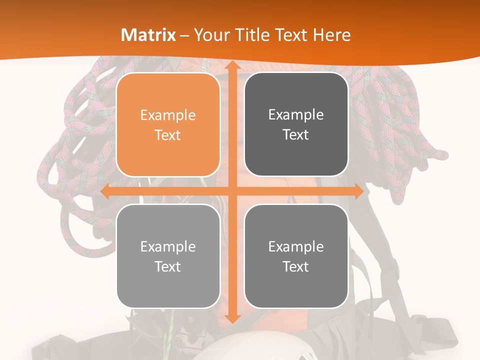 Alpinism Sport Gear PowerPoint Template