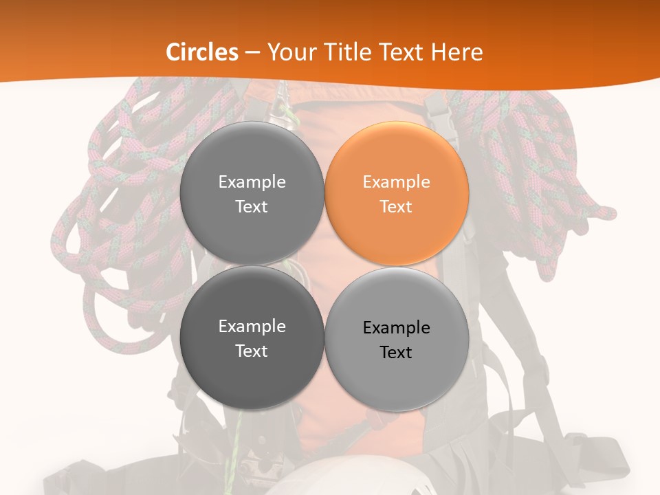 Alpinism Sport Gear PowerPoint Template