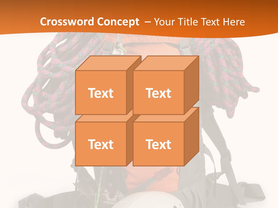 Alpinism Sport Gear PowerPoint Template