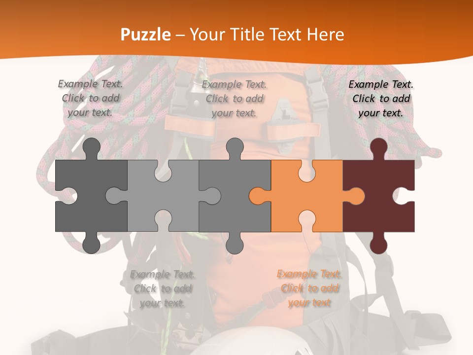 Alpinism Sport Gear PowerPoint Template