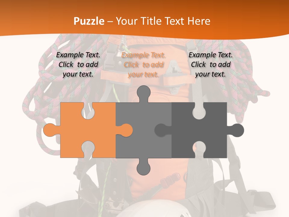 Alpinism Sport Gear PowerPoint Template