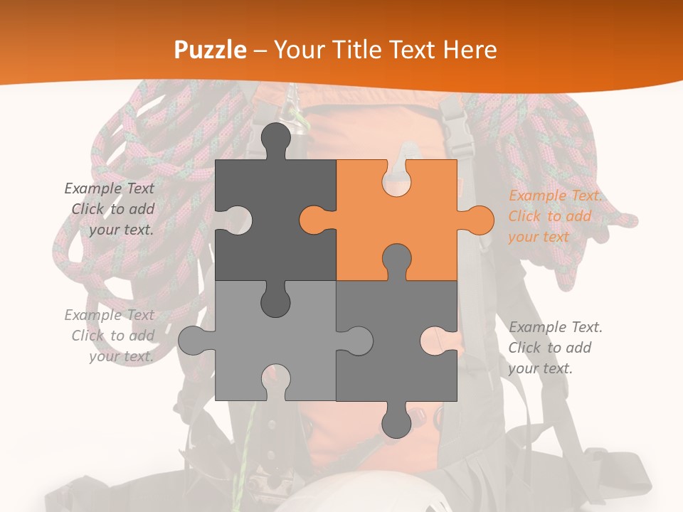 Alpinism Sport Gear PowerPoint Template