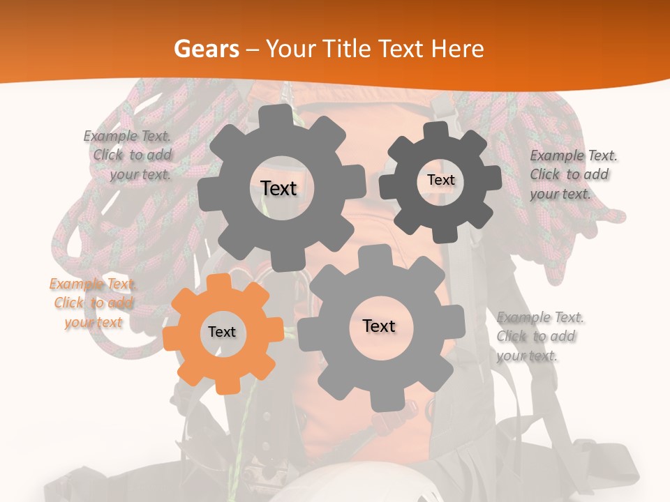 Alpinism Sport Gear PowerPoint Template