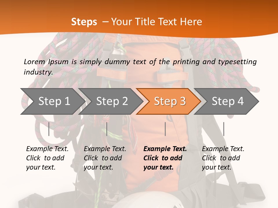 Alpinism Sport Gear PowerPoint Template