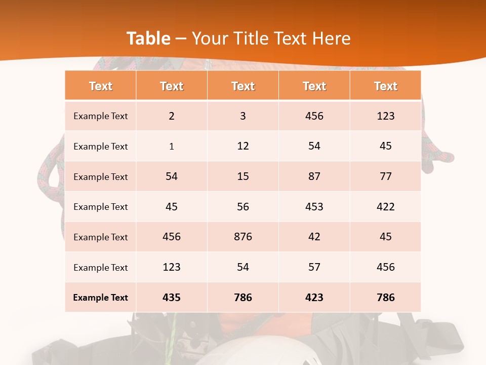 Alpinism Sport Gear PowerPoint Template