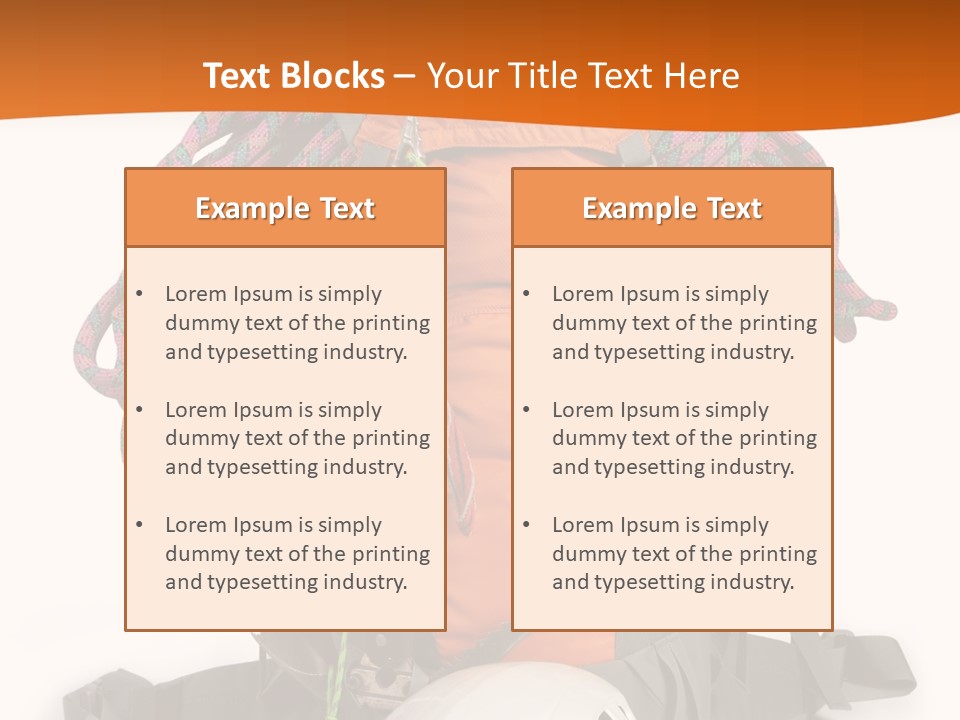 Alpinism Sport Gear PowerPoint Template