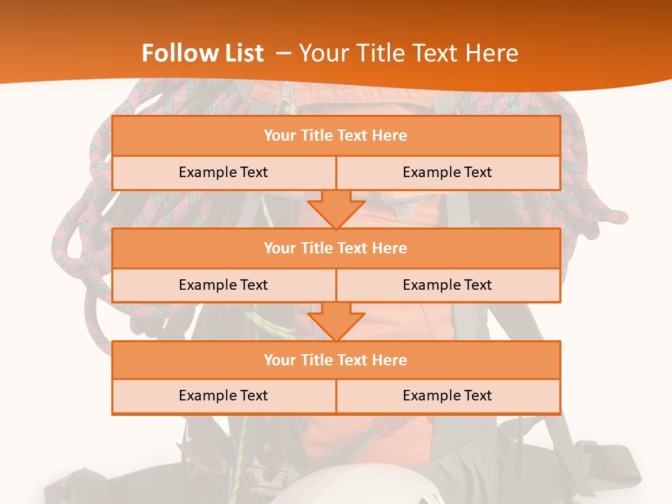 Alpinism Sport Gear PowerPoint Template