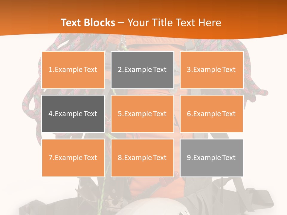 Alpinism Sport Gear PowerPoint Template