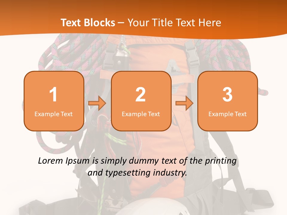 Alpinism Sport Gear PowerPoint Template
