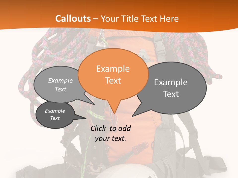 Alpinism Sport Gear PowerPoint Template