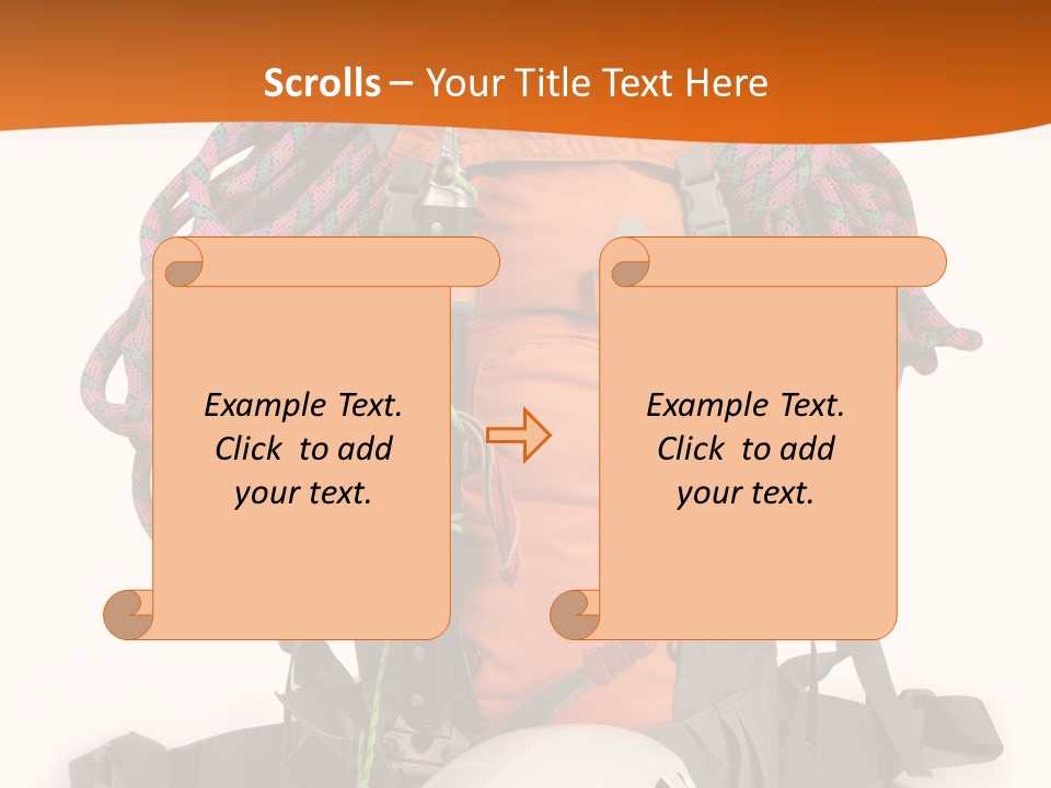 Alpinism Sport Gear PowerPoint Template