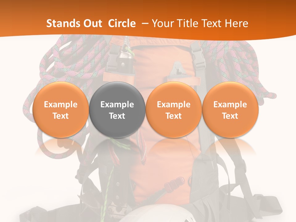 Alpinism Sport Gear PowerPoint Template