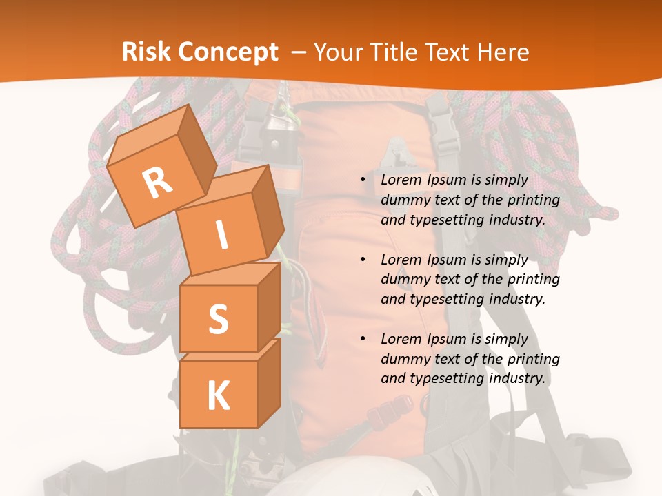 Alpinism Sport Gear PowerPoint Template