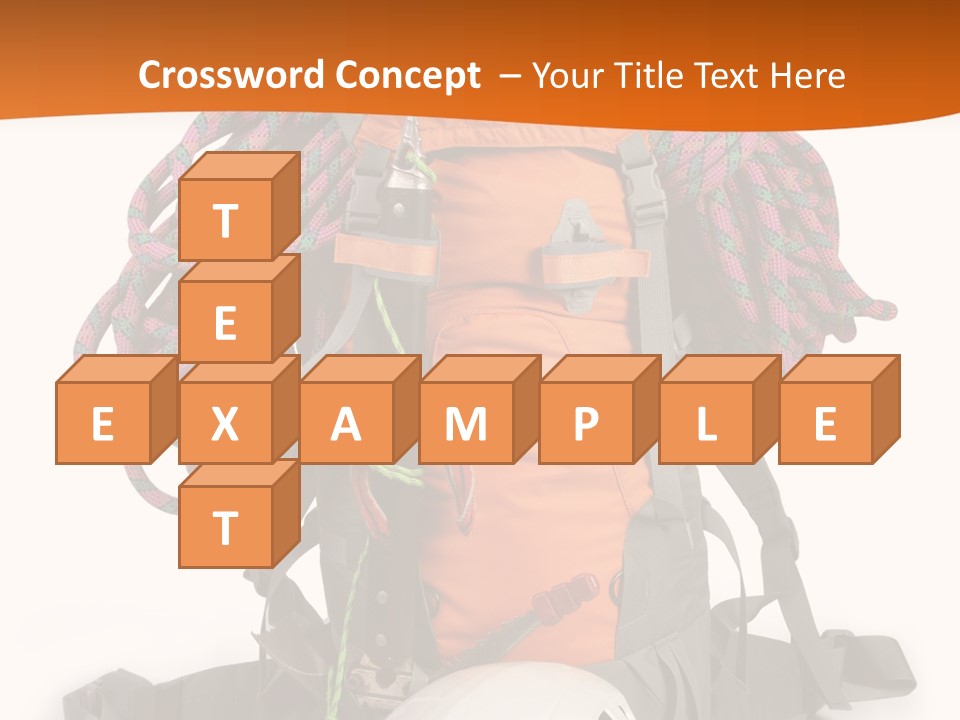 Alpinism Sport Gear PowerPoint Template