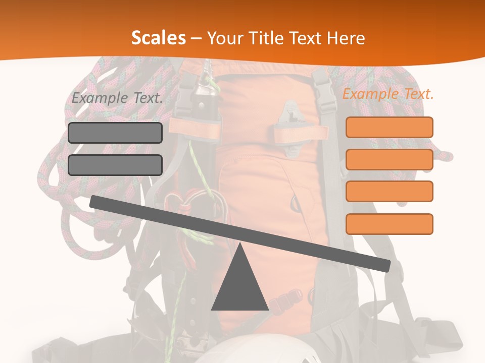 Alpinism Sport Gear PowerPoint Template