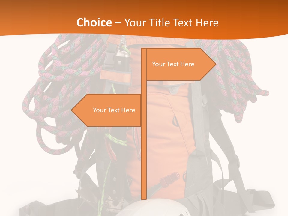 Alpinism Sport Gear PowerPoint Template