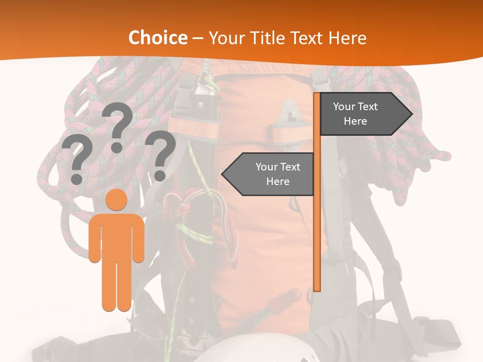 Alpinism Sport Gear PowerPoint Template
