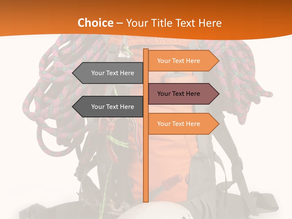 Alpinism Sport Gear PowerPoint Template