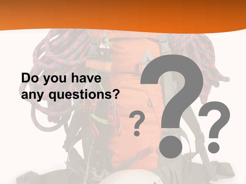 Alpinism Sport Gear PowerPoint Template