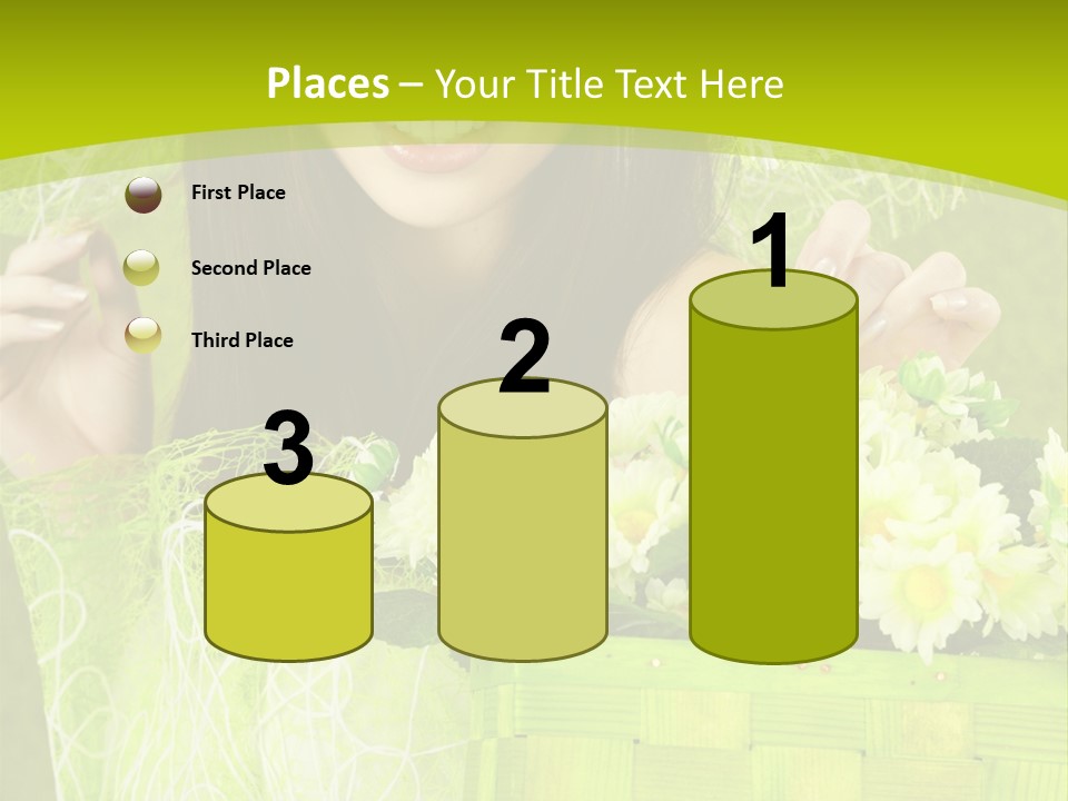 Elegance Young Posing PowerPoint Template