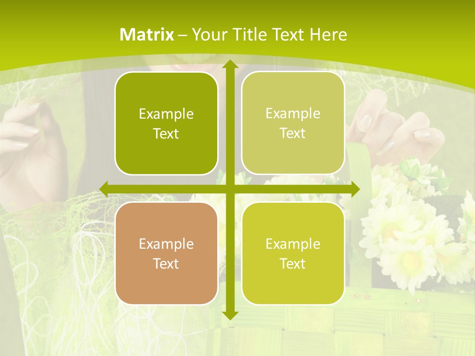 Elegance Young Posing PowerPoint Template