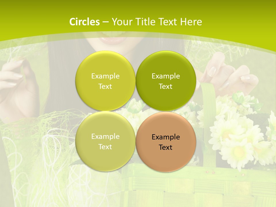 Elegance Young Posing PowerPoint Template