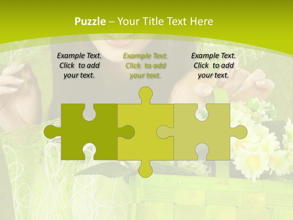 Elegance Young Posing PowerPoint Template