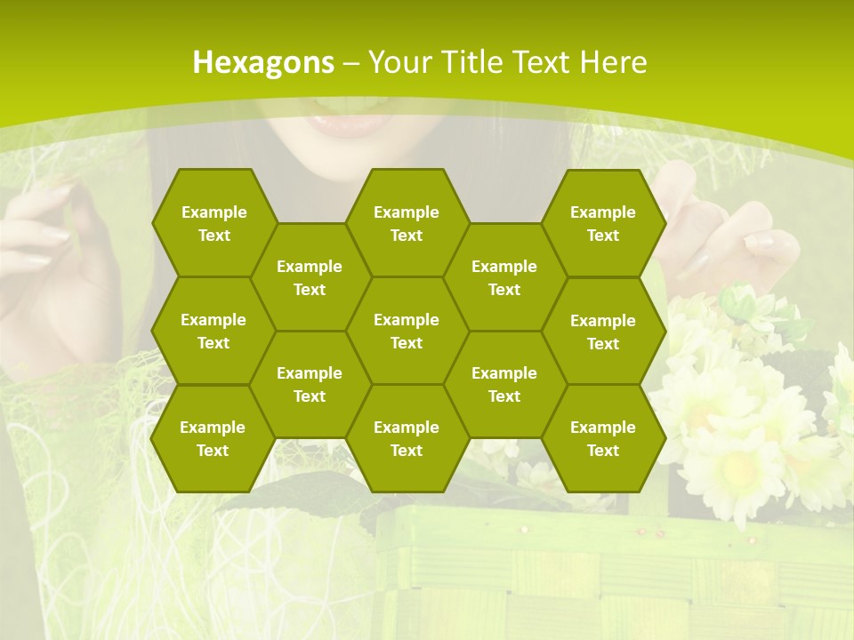 Elegance Young Posing PowerPoint Template