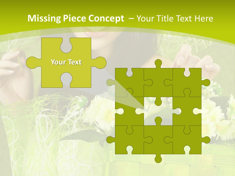 Elegance Young Posing PowerPoint Template