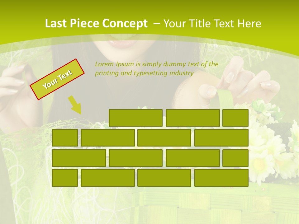 Elegance Young Posing PowerPoint Template