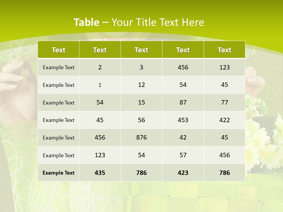 Elegance Young Posing PowerPoint Template