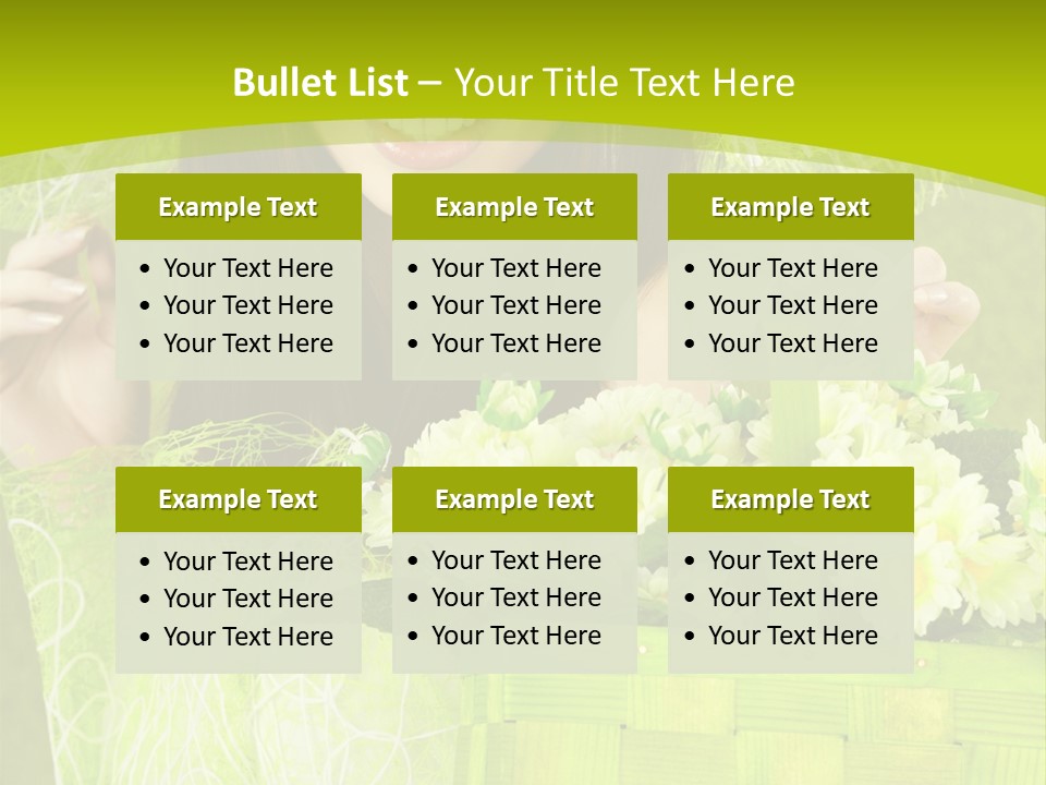 Elegance Young Posing PowerPoint Template