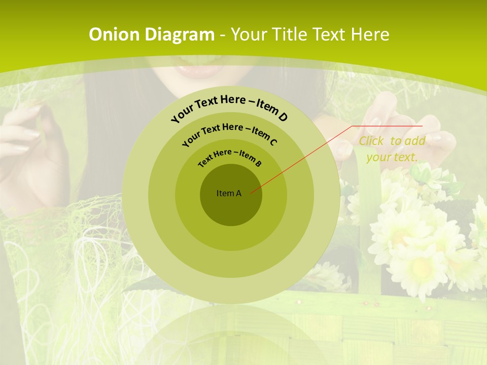 Elegance Young Posing PowerPoint Template