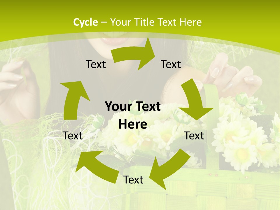 Elegance Young Posing PowerPoint Template
