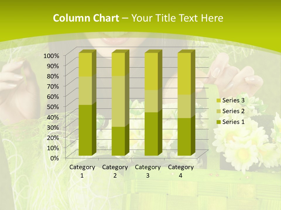 Elegance Young Posing PowerPoint Template
