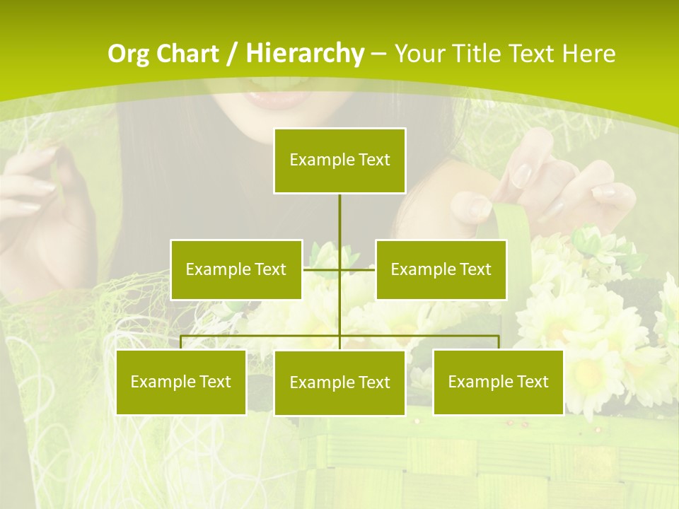 Elegance Young Posing PowerPoint Template