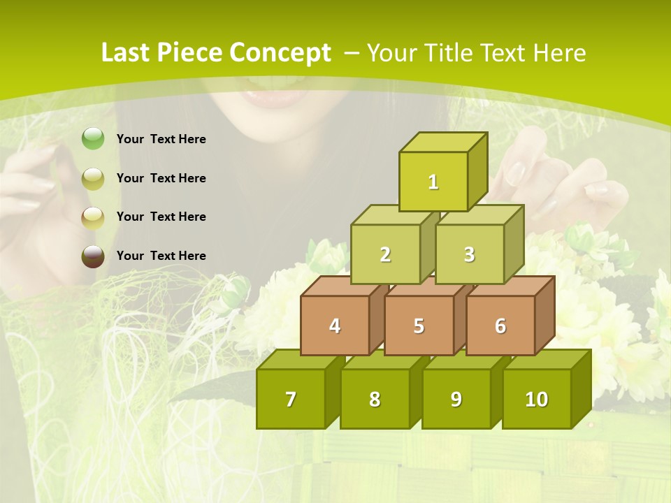 Elegance Young Posing PowerPoint Template