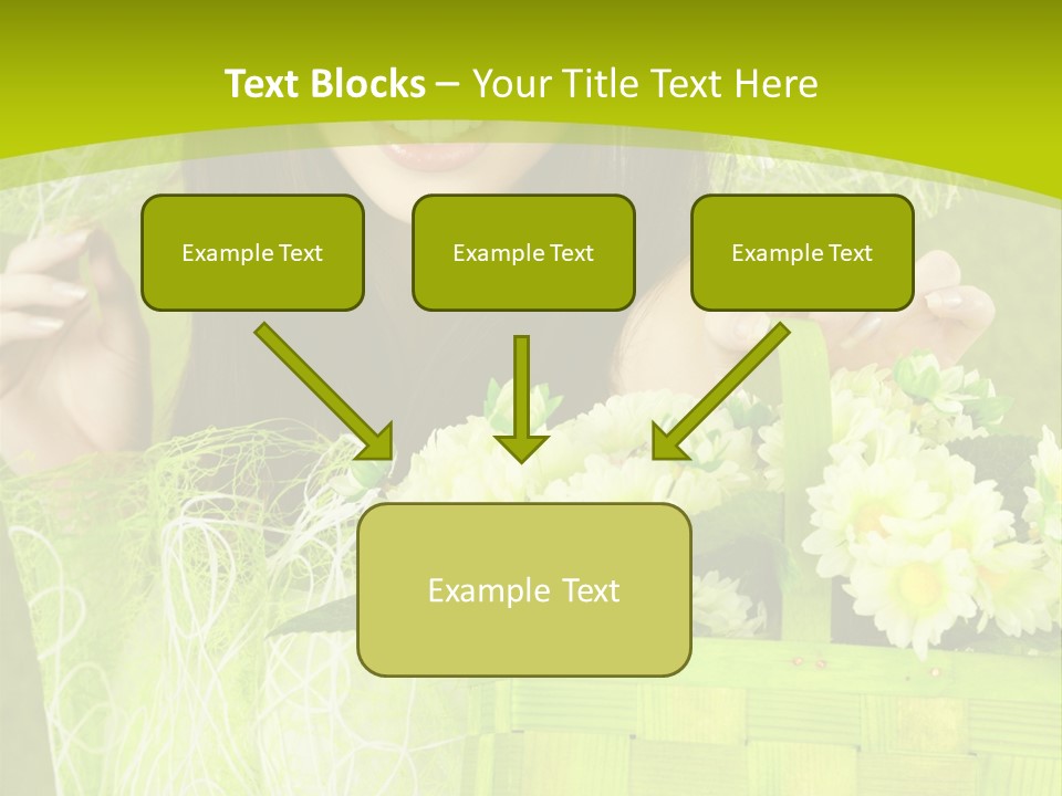 Elegance Young Posing PowerPoint Template