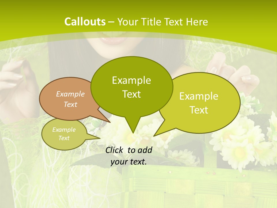 Elegance Young Posing PowerPoint Template