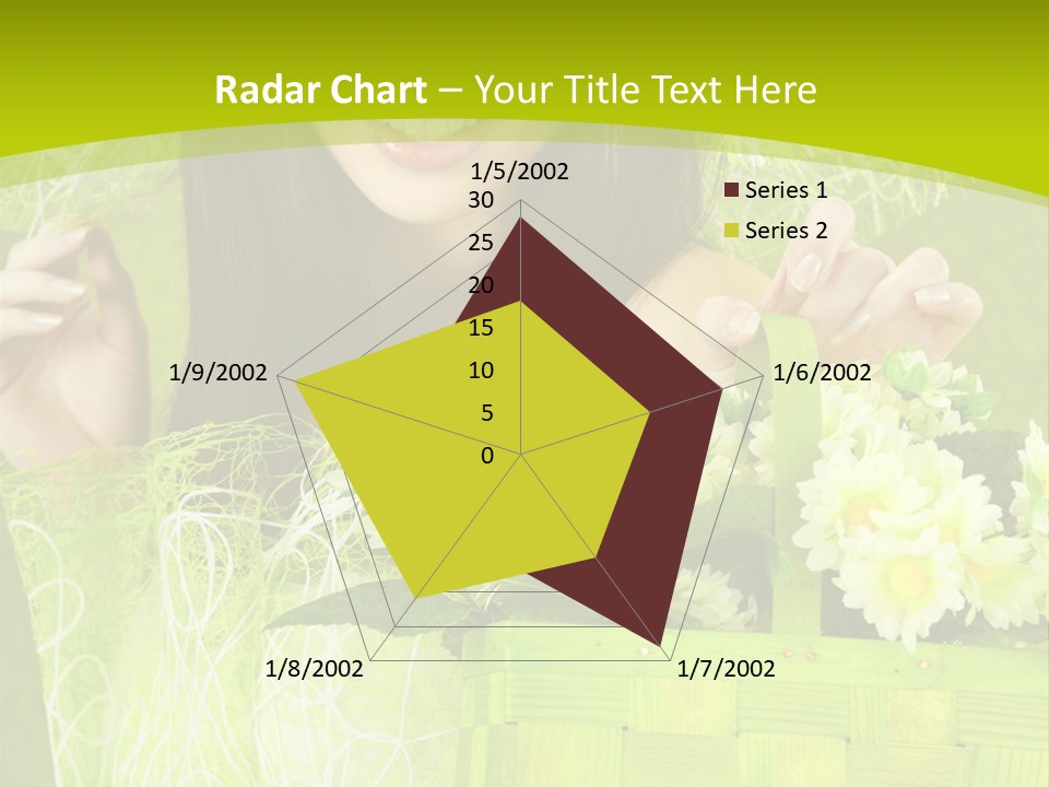 Elegance Young Posing PowerPoint Template