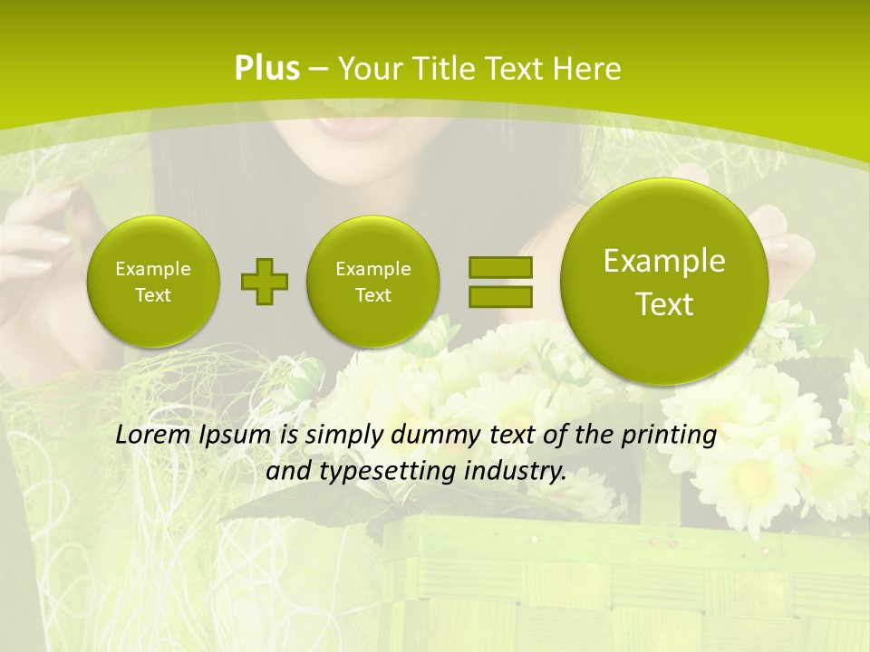 Elegance Young Posing PowerPoint Template