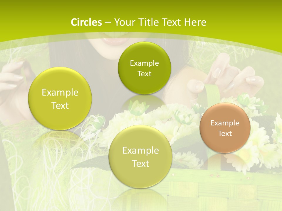 Elegance Young Posing PowerPoint Template