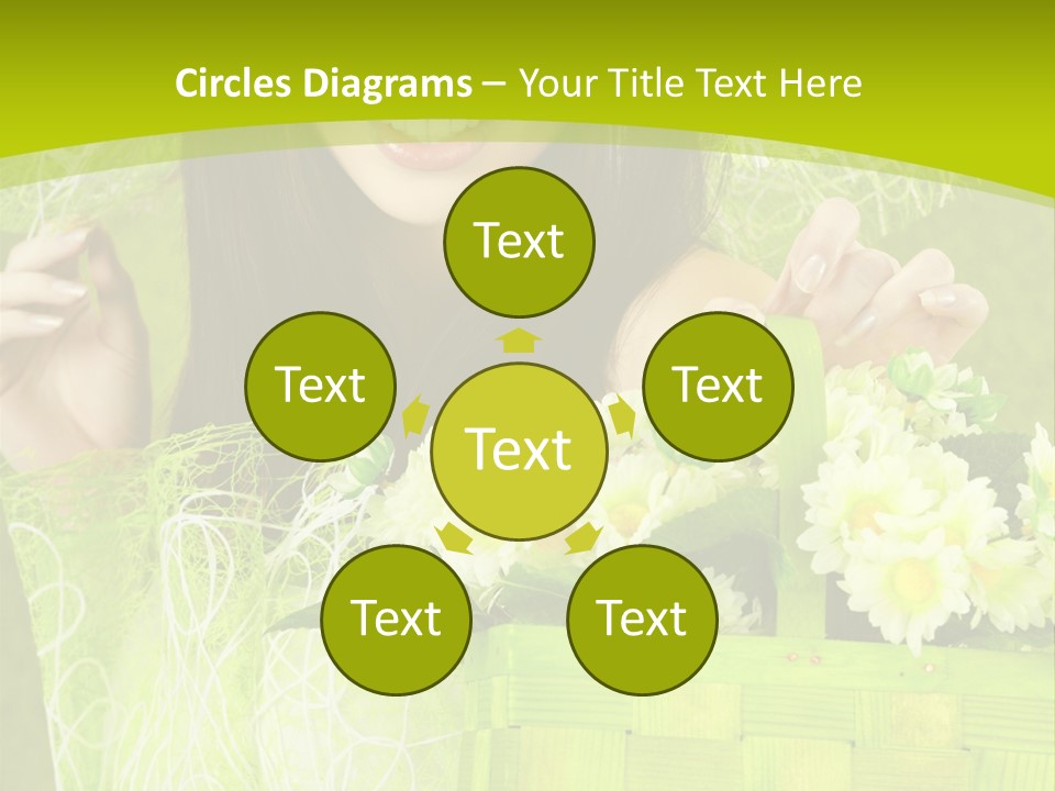 Elegance Young Posing PowerPoint Template