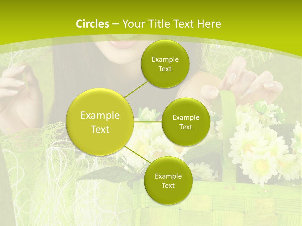 Elegance Young Posing PowerPoint Template